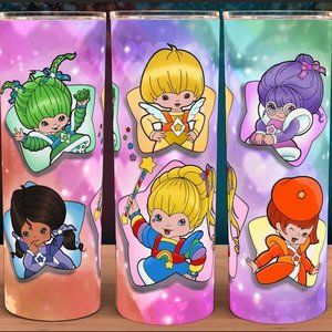 Rainbow Brite and Friends Watercolor 80s Tumbler 20oz